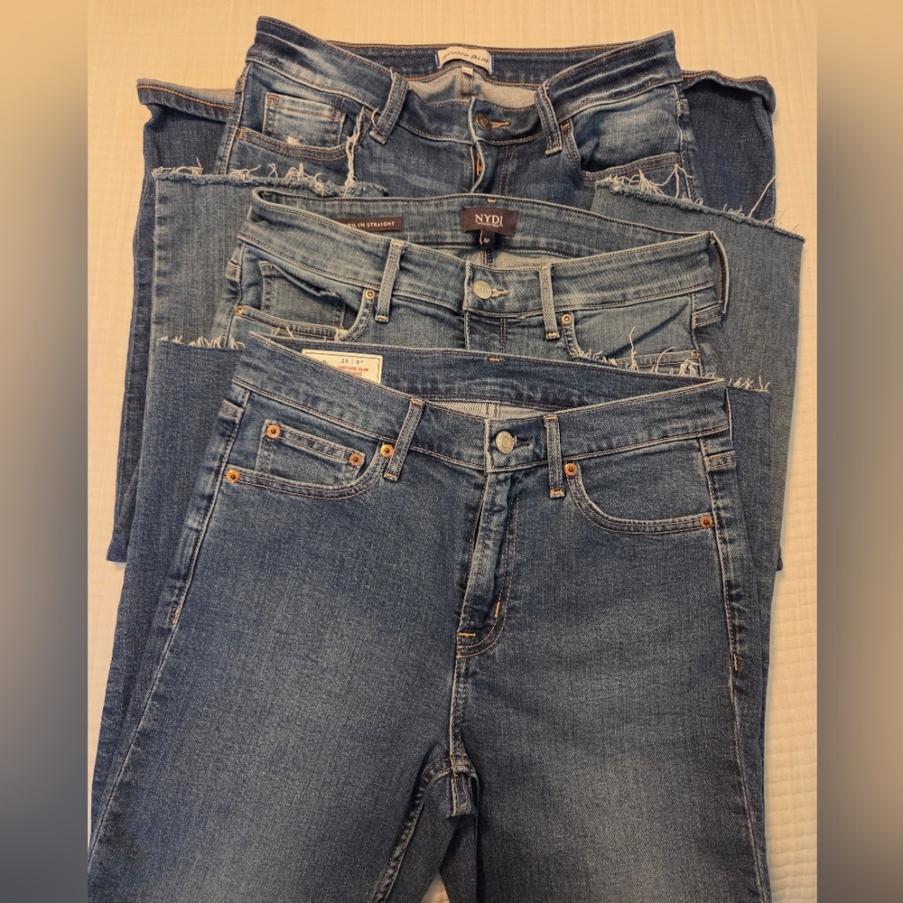 Women's Jeans Bundle. 3 Pair of Size 8 Petite Jeans.